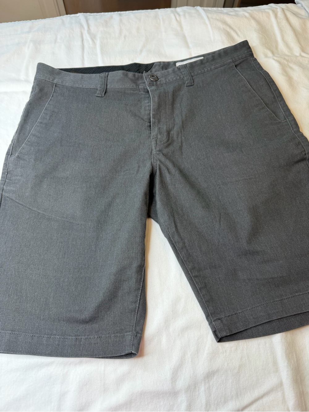 Volcom Men's Charcoal Flat Front Shorts